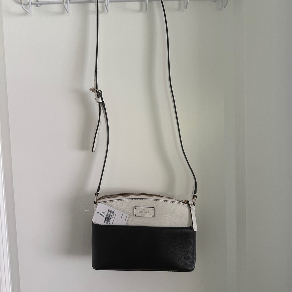 Kate Spade Black and Cream Crossbody Bag